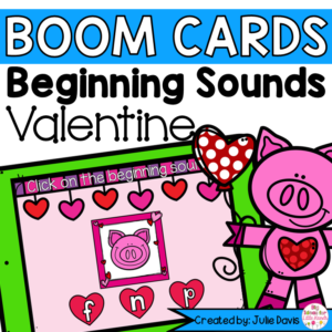 Valentines Day Beginning Sounds | Digital Game Boom Cards