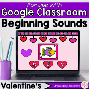 Valentines Day Beginning Sounds Activity for Google Classroom