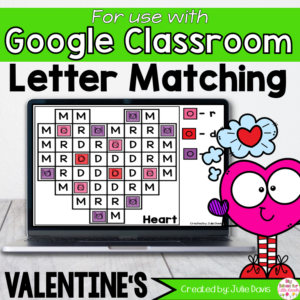 Valentines Day Letter Matching Google Classroom Digital Game