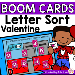 Valentines Day Letter Sort Digital Game Boom Cards
