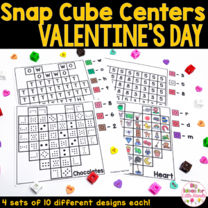 Valentines Day Math and Literacy Center Activities