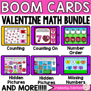 Valentines Day Math Digital Boom Cards™ Bundle
