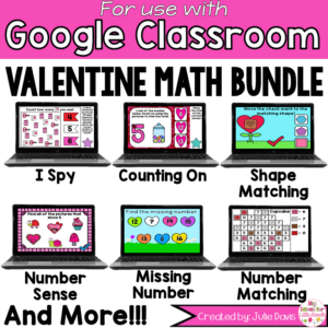 Valentines Day Math Digital Bundle for Google Classroom