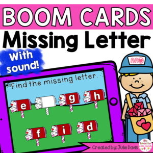 Valentines Day Missing Letter Digital Game Boom Cards™
