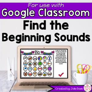 Beginning Sounds Digital Game for Google Classroom