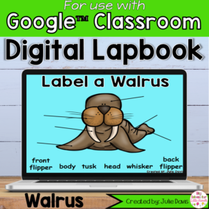 Walrus Digital Interactive Notebook Google Classroom