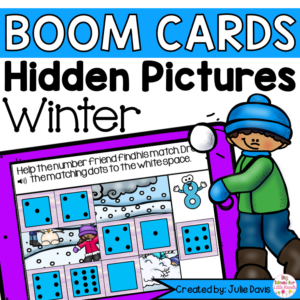 Winter Counting Math Centers | Digital Game Boom Cards