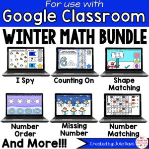Winter Math Digital Bundle for Google Classroom