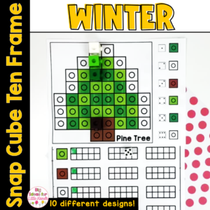 Winter Math Games and Ten Frames Activities | January Counting Practice