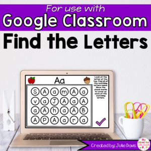 Alphabet Letters Digital Game for Google Classroom