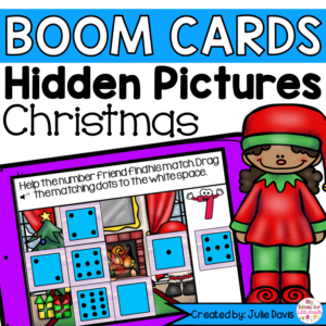 Christmas Counting Math Centers | Digital Game Boom Cards