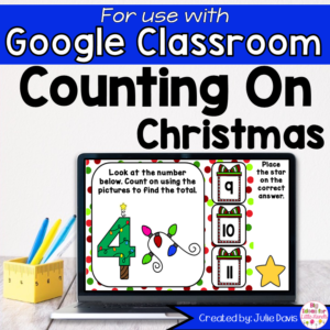 Christmas Counting On Addition Game for Google Classroom