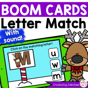 Christmas Letter Match Digital Game Boom Cards™