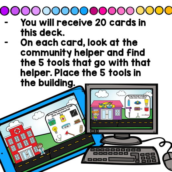 Community Helpers Digital Game for Google Classroom - Image 3