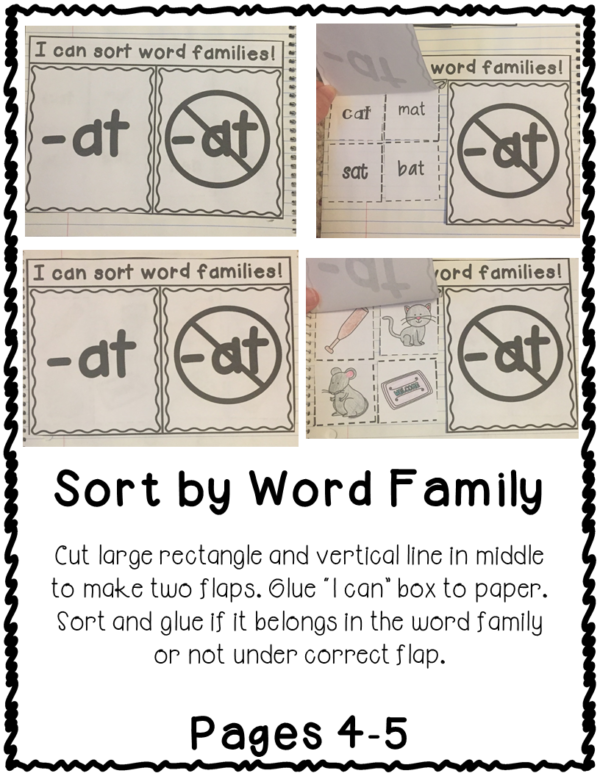 CVC Word Families Worksheets | AM Word Family Interactive Notebook - Image 2