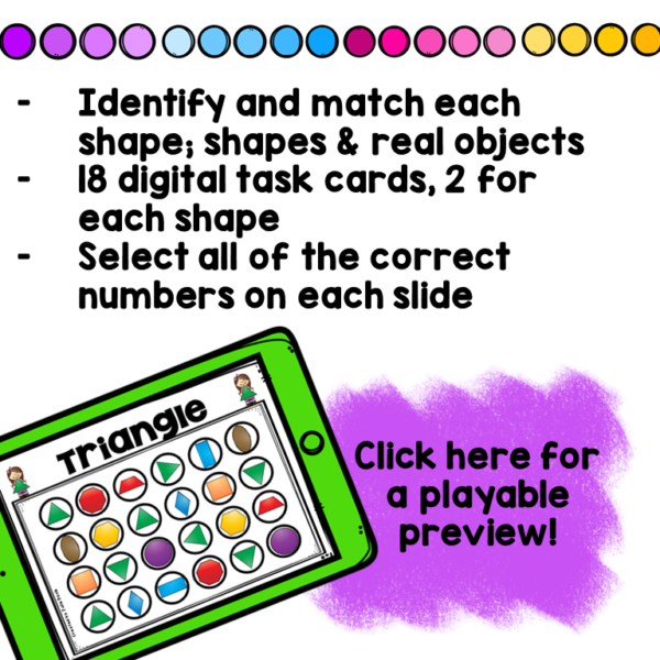 Find the 2D Flat Shapes Boom Cards - Image 3