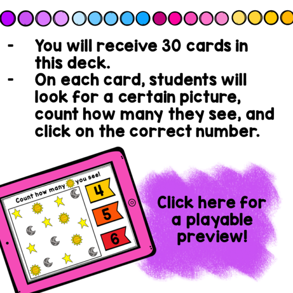 Space Counting Digital Game Boom Cards - Image 3