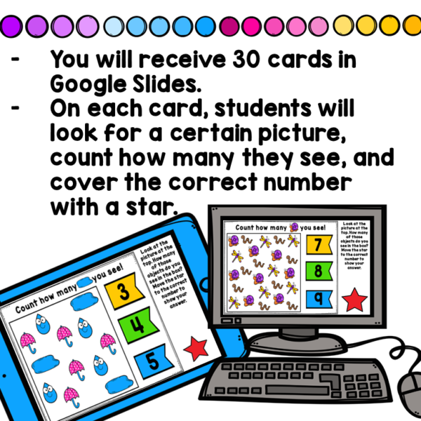 Spring Digital Counting Game for Google Classroom - Image 3