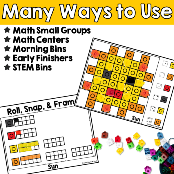 Spring Math Centers and Ten Frames Activities | Kindergarten April Math Centers - Image 3