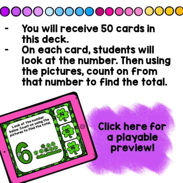 St Patrick's Day Counting On Digital Game Boom Cards - Image 3