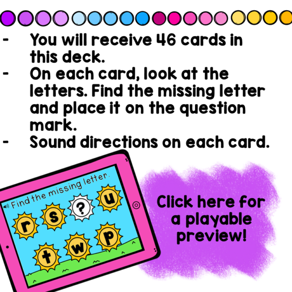 Summer Missing Letter Digital Game Boom Cards - Image 2