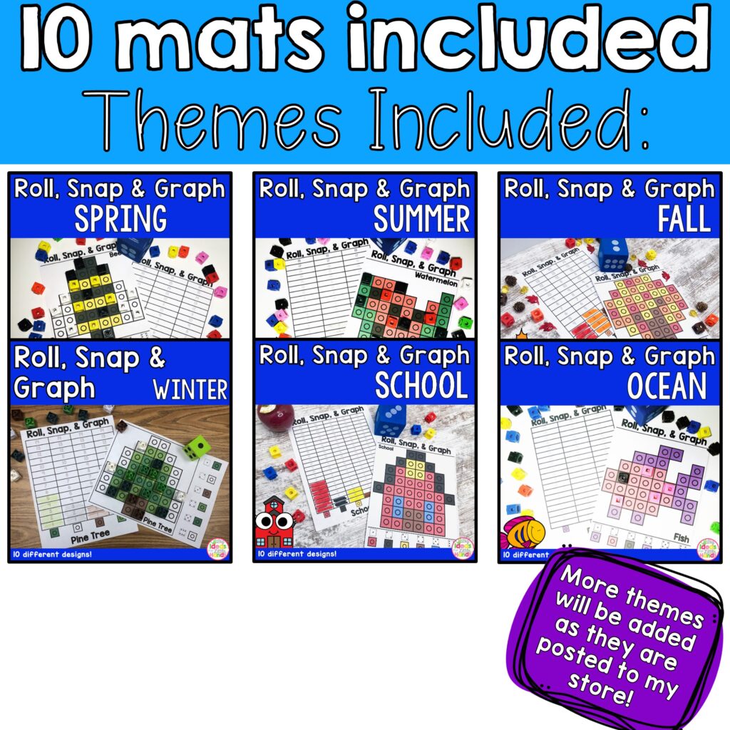 Graphing Activities and Games Growing Bundle - Big Ideas for Little Hands