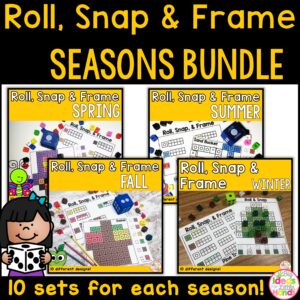 Ten Frames Activities and Games Seasons Bundle