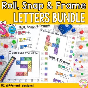 Ten Frames Activities and Games | Letters Bundle