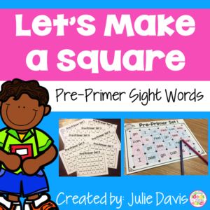 Pre-Primer Sight Words Game Worksheets