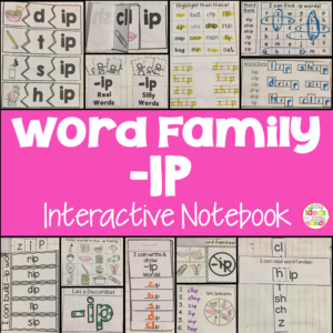IP Word Family Interactive Notebook