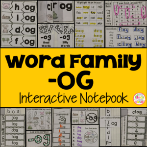 OG Word Family Interactive Notebook