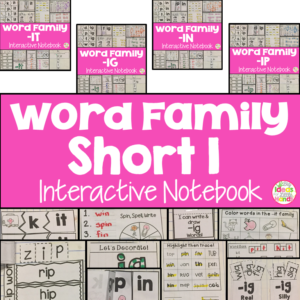 Short I Word Family Interactive Notebooks Bundle