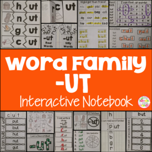 UT Word Family Interactive Notebook