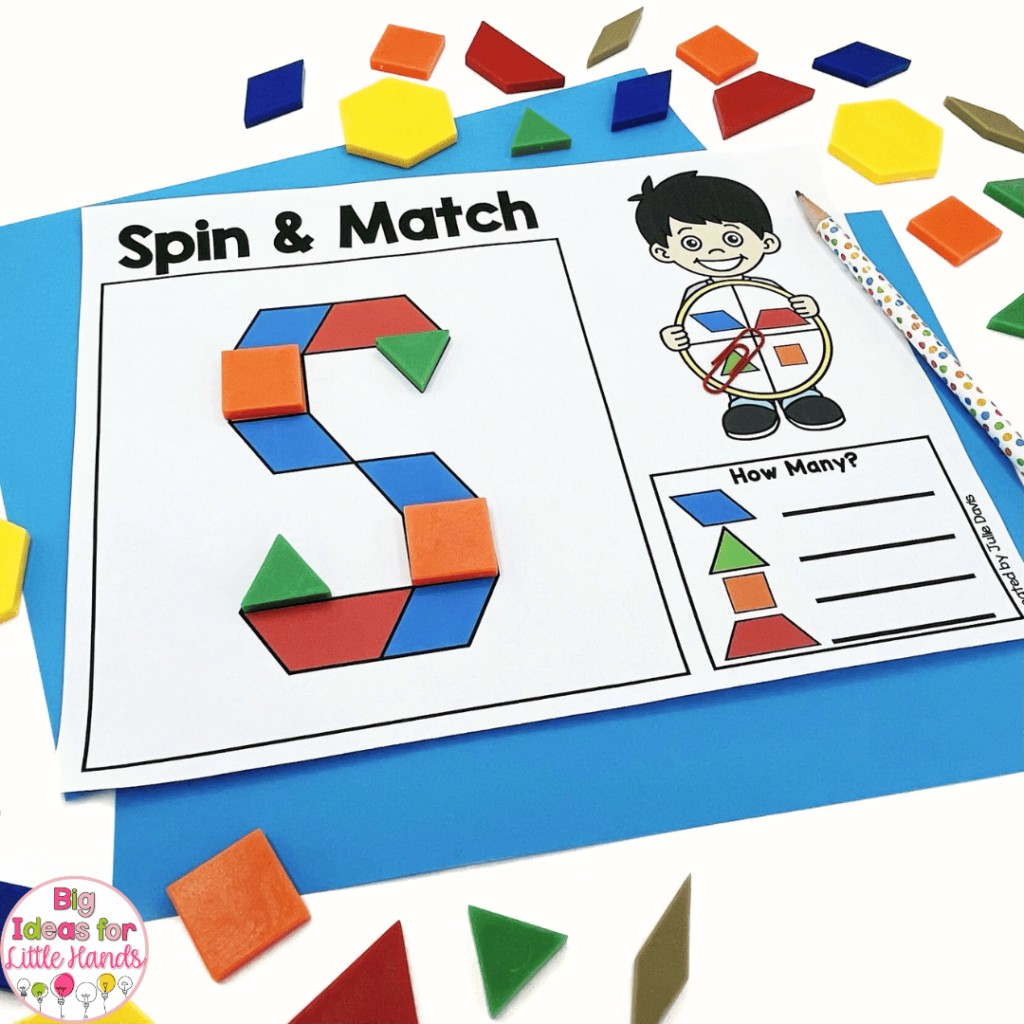 This photo showcases "Spin and Match" no-prep phonics games that will help students build letter recognition skills.
