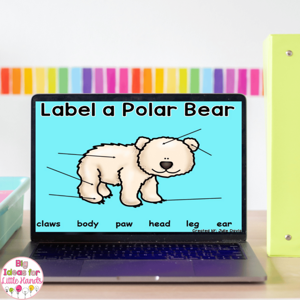 Students can also complete lap book activities digitally.