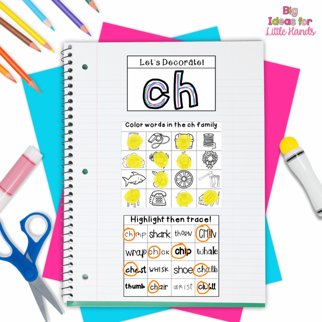 These digraph interactive notebook activities help students learn to identify digraphs with ease.