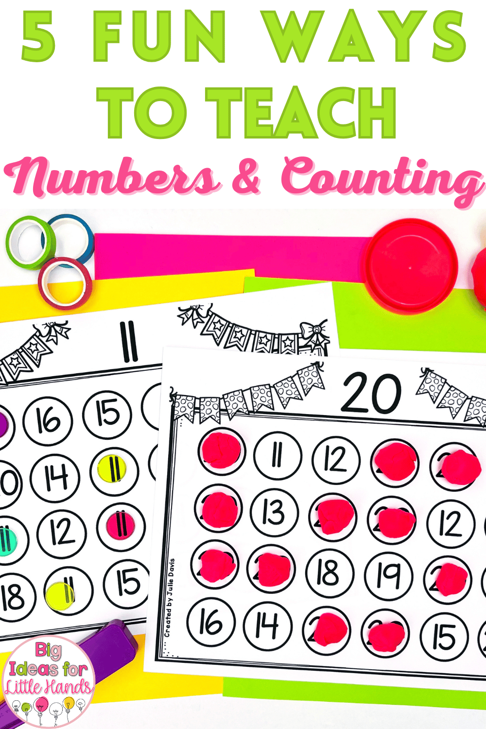 Make teaching numbers and counting fun and easy with some of my favorite hands-on learning activities for the primary classroom! In this blog post, I am sharing low prep math activities that are perfect for centers, math small groups, independent learning and more! Your students will love these numbers and counting activities!