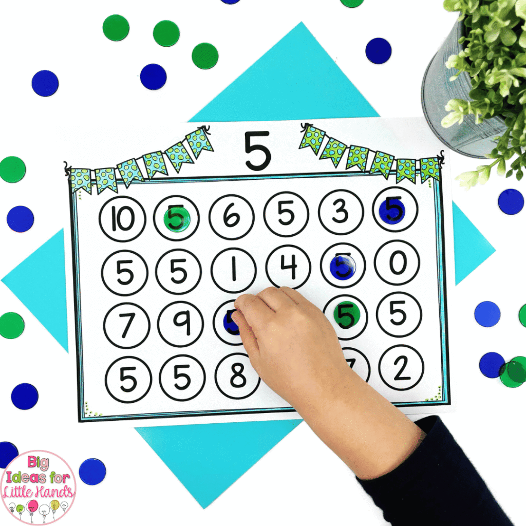Cover It Up Games are a great activity to use during small groups for math practice. 