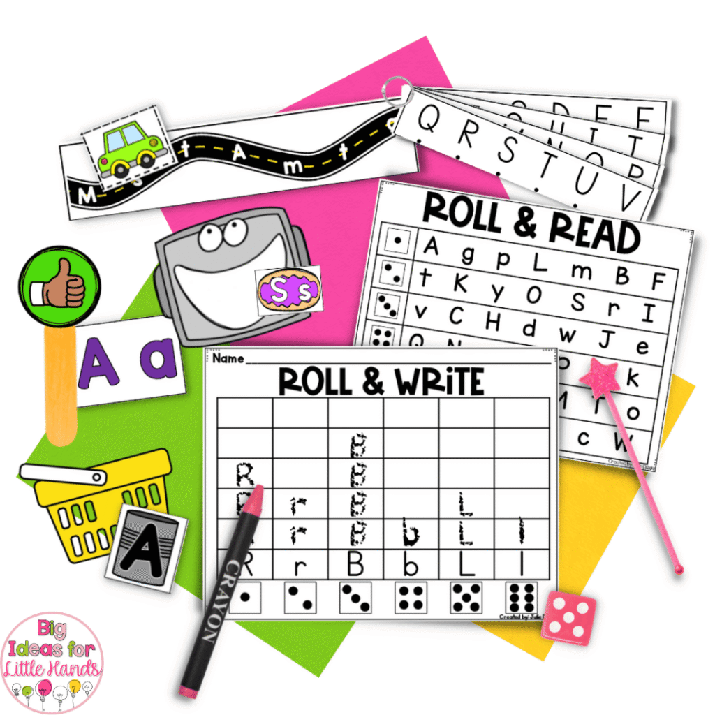 These letter identification activities are a crucial first step before diving into letter sounds.
