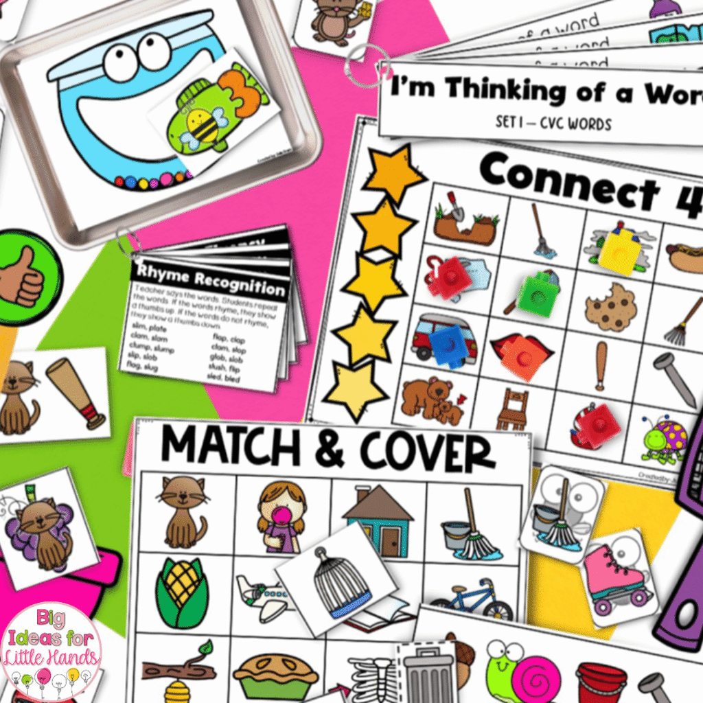 Prepare and store center materials as part of your classroom setup.