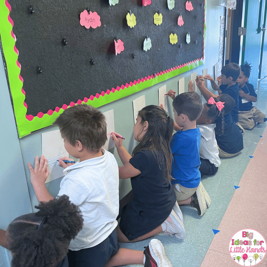Encourage students to try vertical writing to help the build the fine motor skills necessary for handwriting.