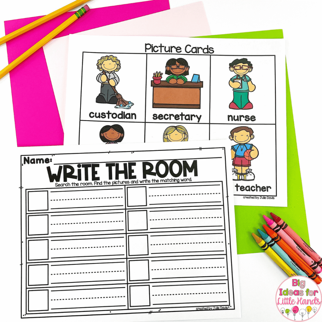 Writing centers like Write the Room are perfect for beginning writers.