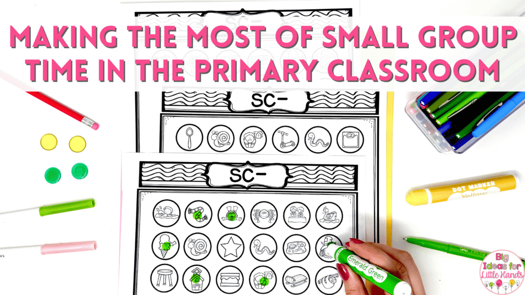 Make the most of small group time in the primary classroom with engaging games that focus on skills like phonemic awareness, number recognition and phonics skills.