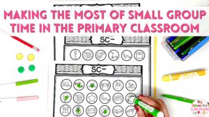 Make the most of small group time in the primary classroom with engaging games that focus on skills like phonemic awareness, number recognition and phonics skills.