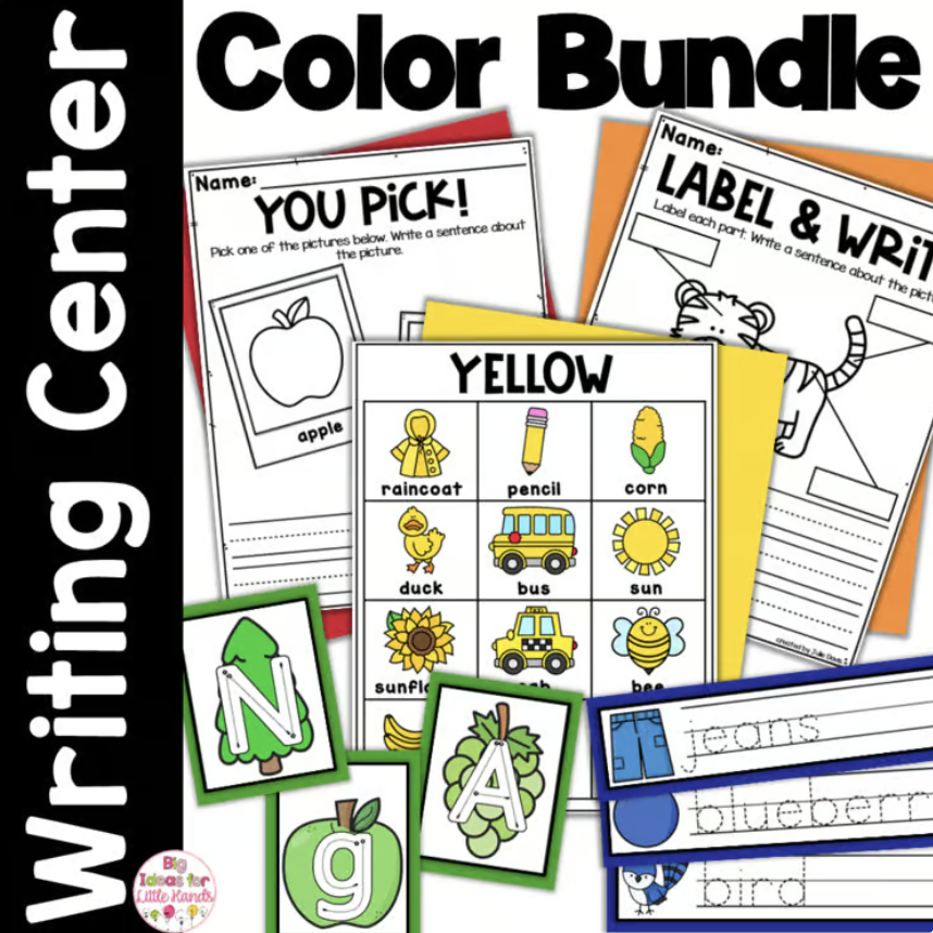 This All About Colors Bundle is the perfect addition to your primary writing center. 