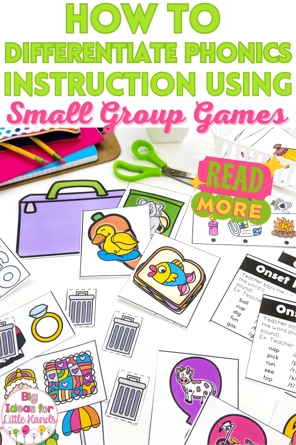 How to Differentiate Phonics Instruction Using Small Group Games - Big ...