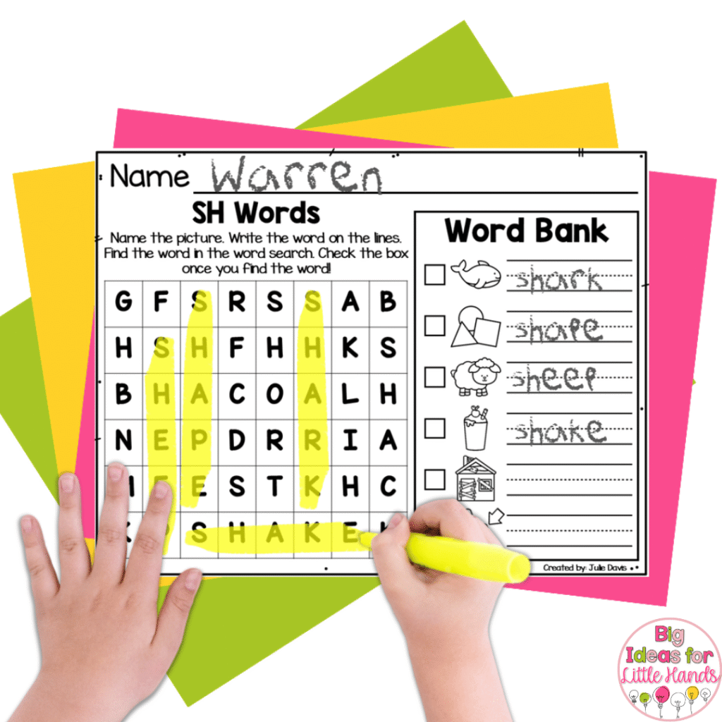 Make phonics word searches even more meaningful by paring them with easy extensions.