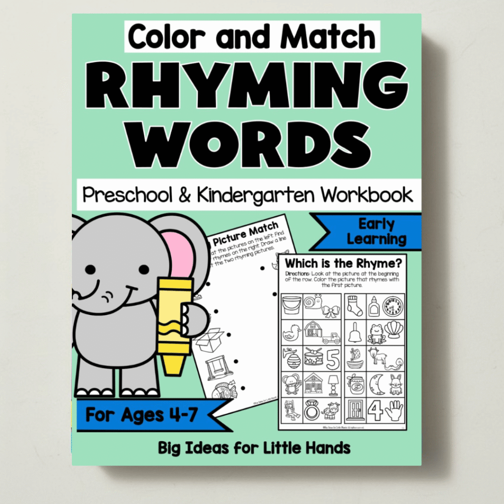 Students can color and match rhyming words using these activities.