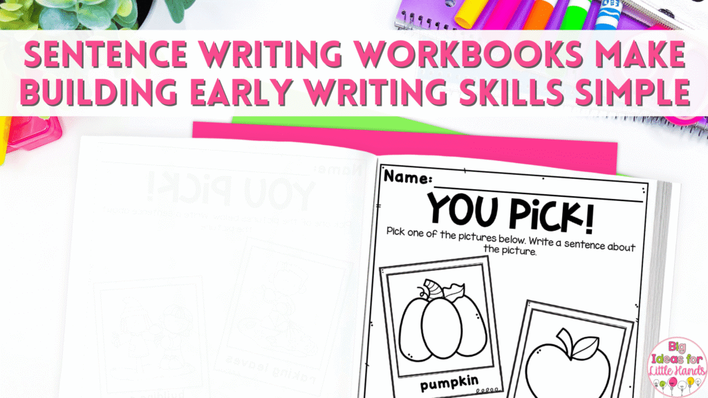 These sentence writing workbooks make building early writing skills simple, fun and engaging for students.