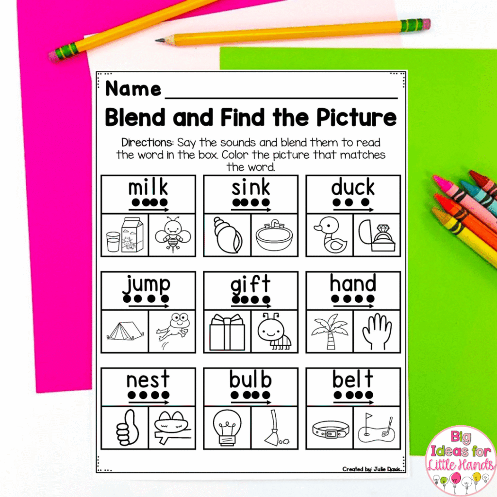 These blending workbooks work best for centers, independent practice and more.